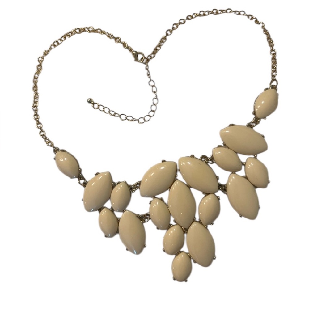 Francesca’s Cream color Statement Necklace